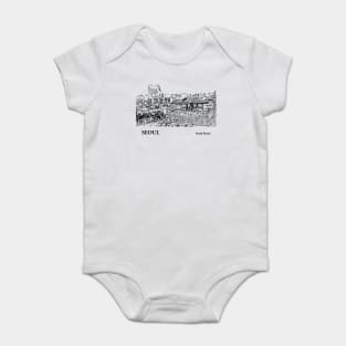 Seoul South Korea Baby Bodysuit